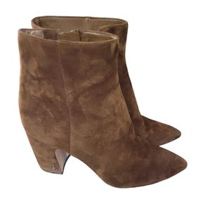 Sam Edelman ankle boots brown suede size 8.5 M